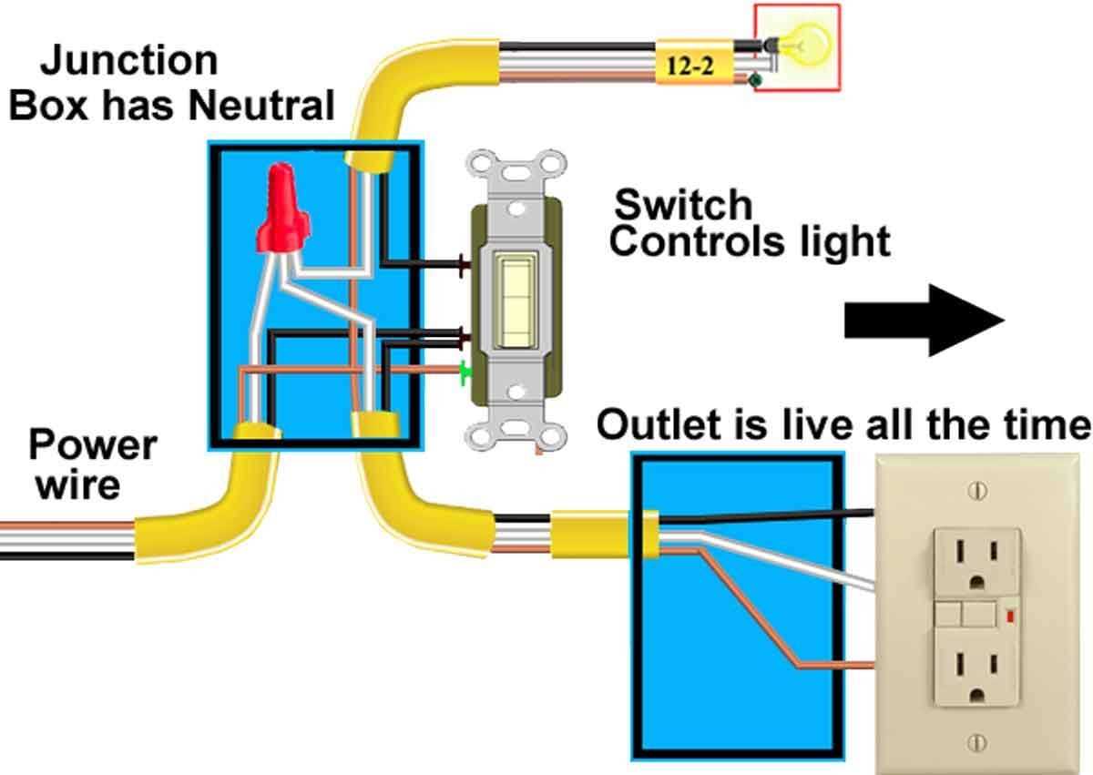 outlet switch wiring diagram