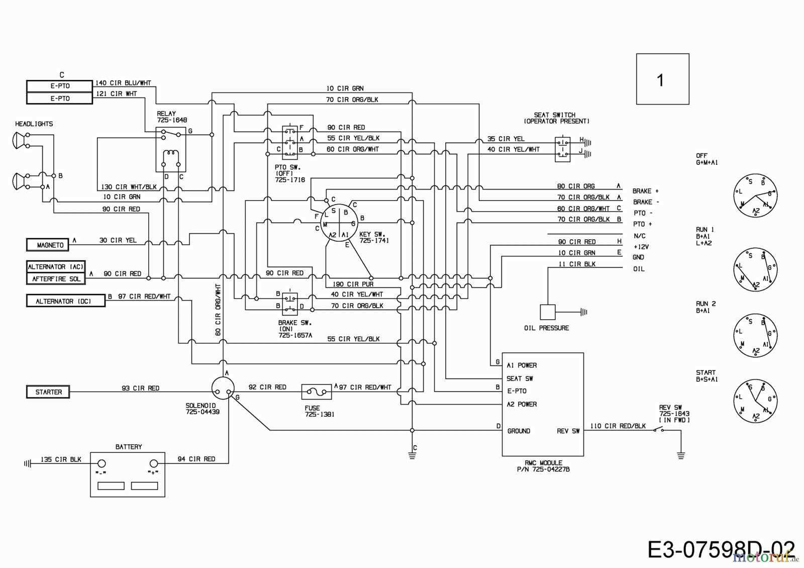 cub cadet lt1045 wiring diagram