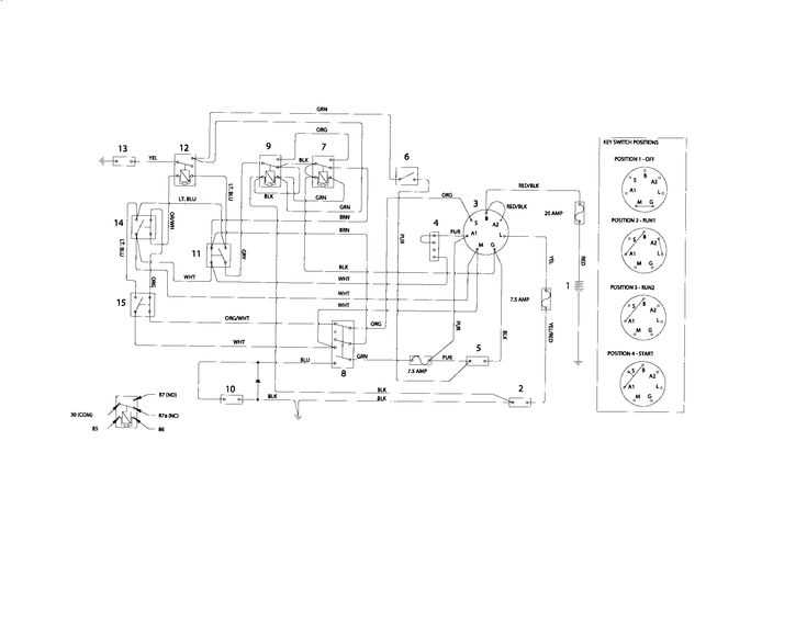 husqvarna wiring diagram mower