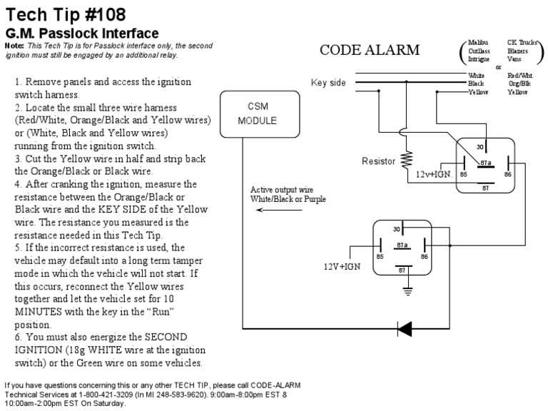 passlock passkey 3 wiring diagram