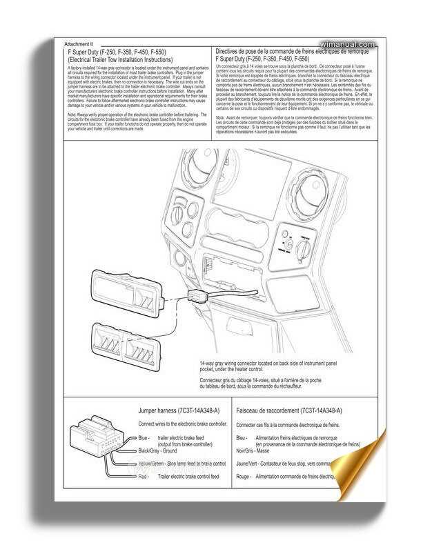 ford trailer brake wiring diagram