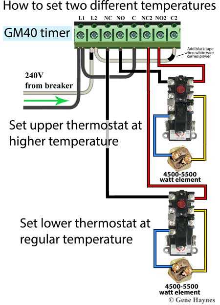 baseboard heater wiring diagram 240v