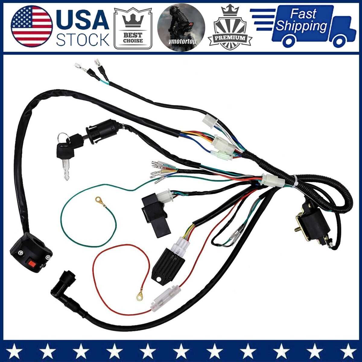 pit bike kick start only wiring diagram