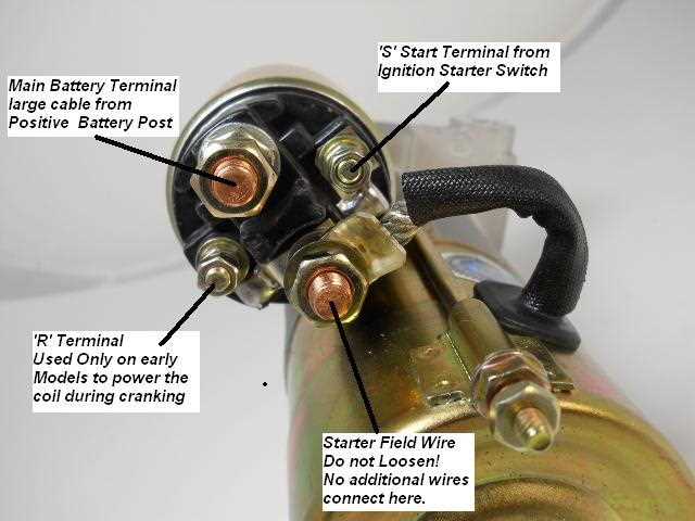 chevy 350 starter wiring diagram