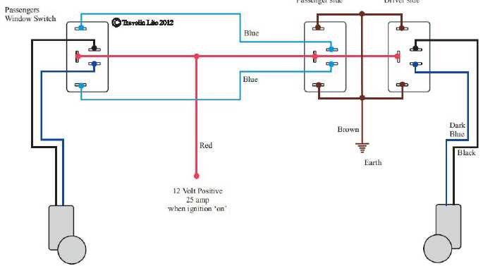 power window switch wiring diagram