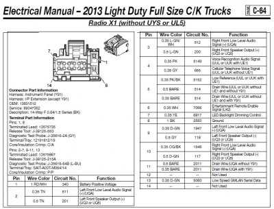 2004 chevy avalanche stereo wiring diagram