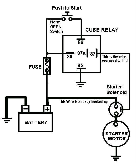 push button start wiring diagram