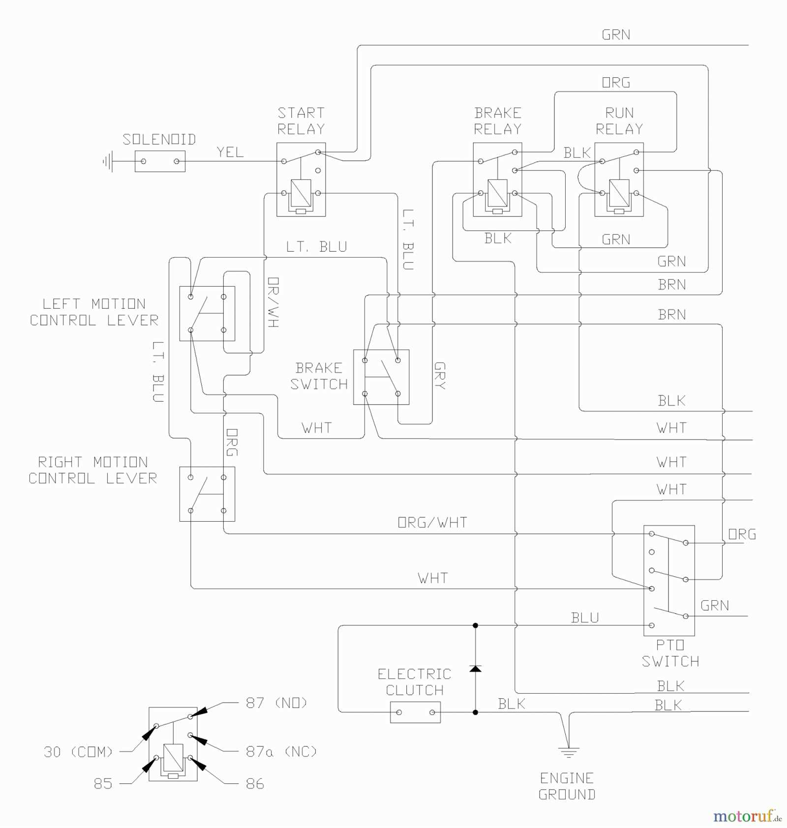 wiring diagram for husqvarna zero turn mower