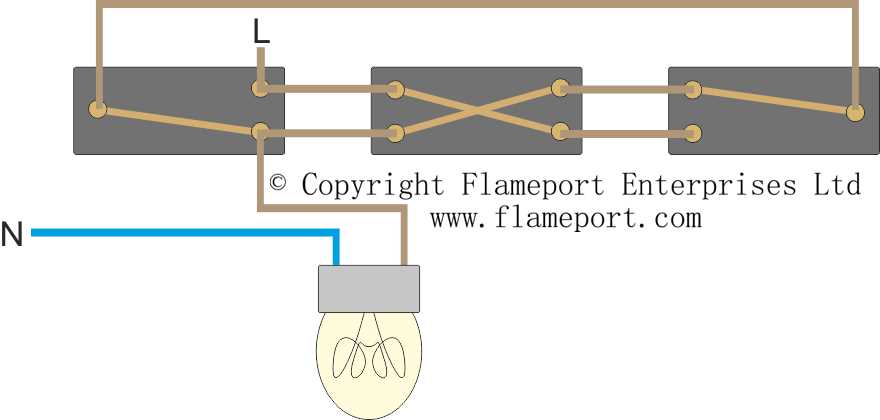 wiring diagram of 3 way light switch