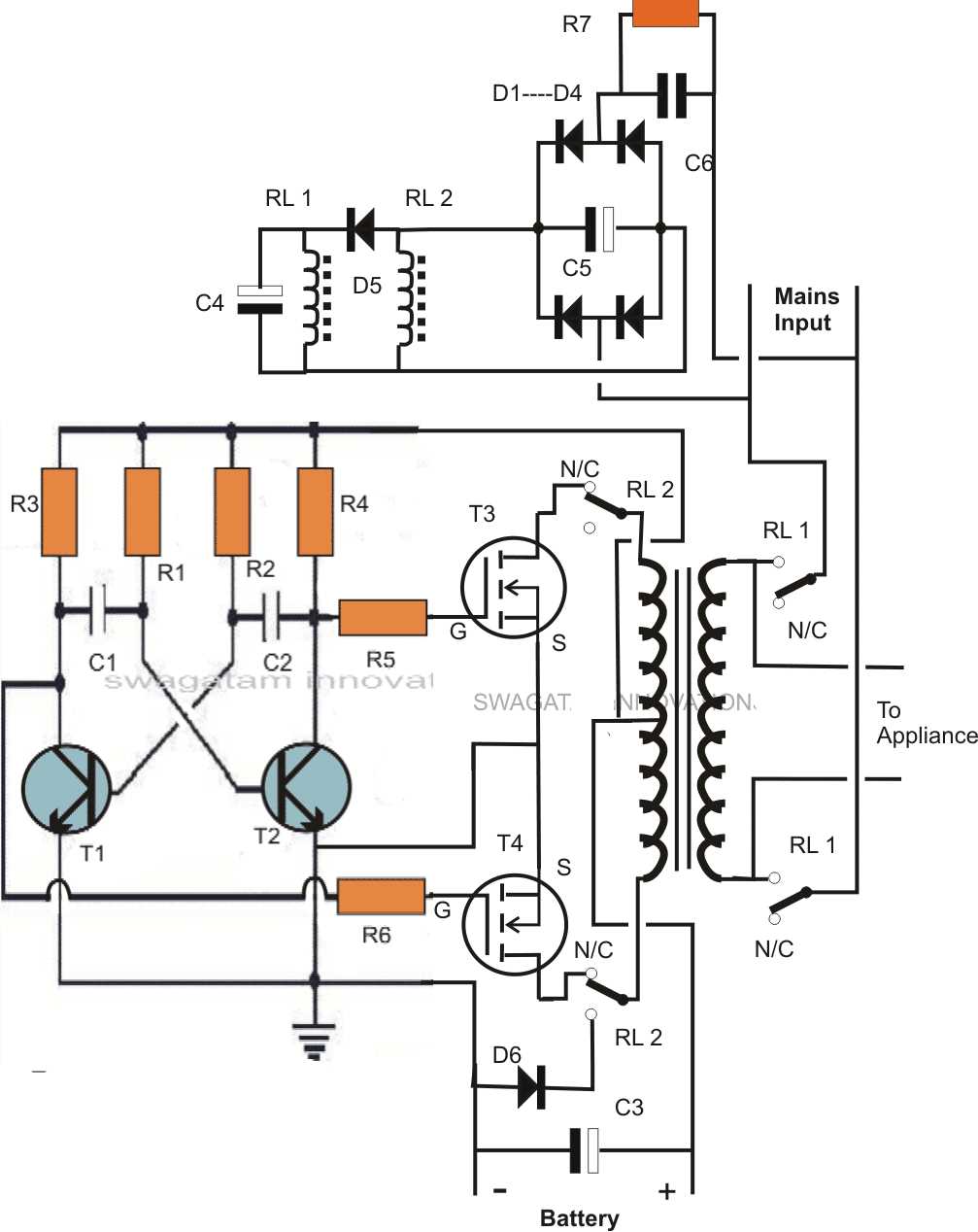 inverter charger wiring diagram