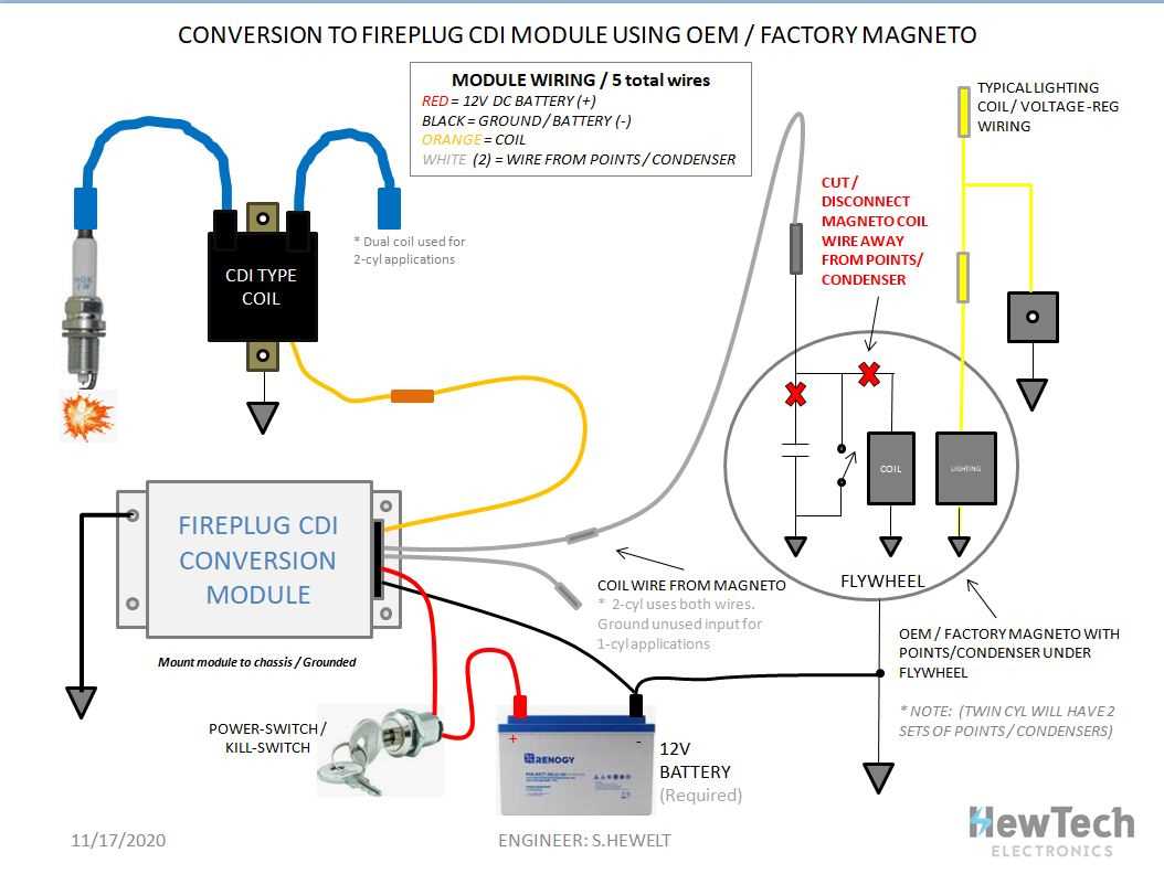 points condenser wiring diagram