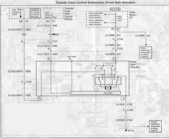 chevy transfer case wiring diagram