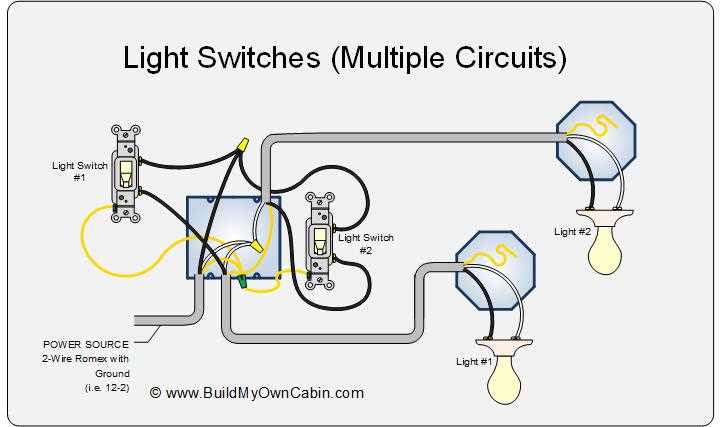 light and switch wiring diagram