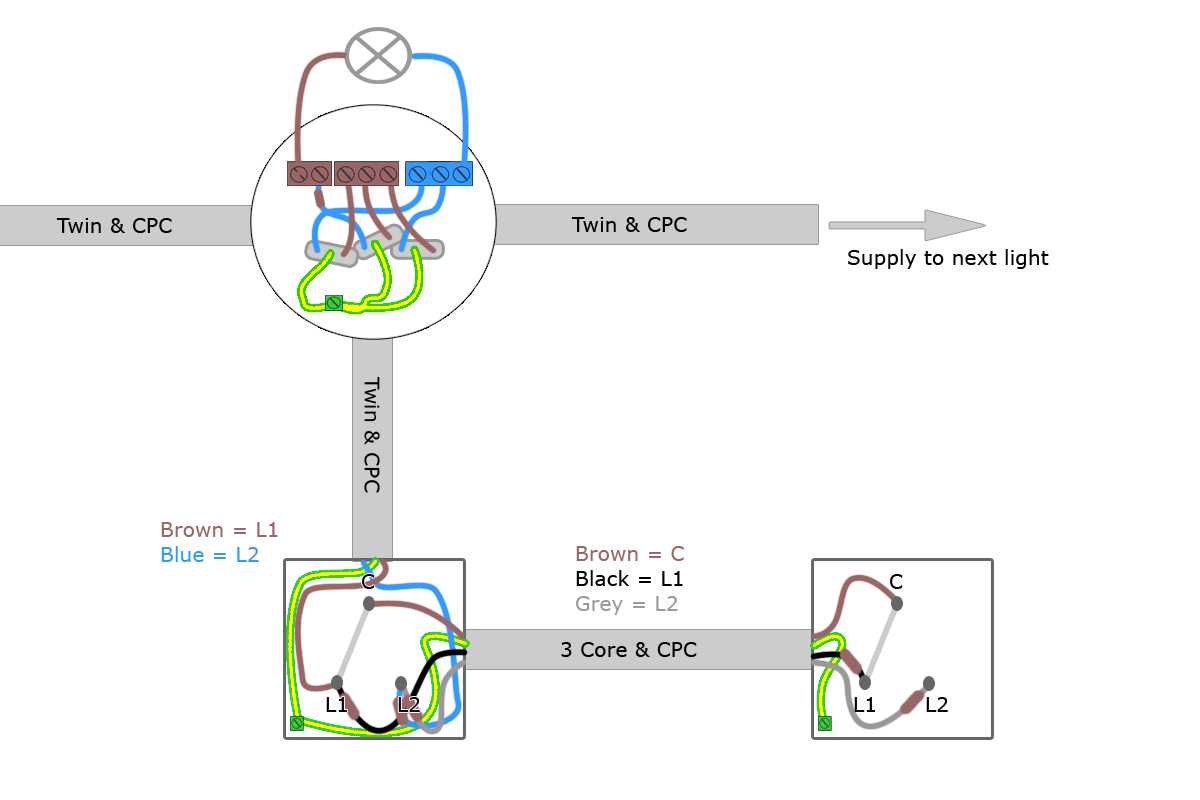 two way switches wiring diagram