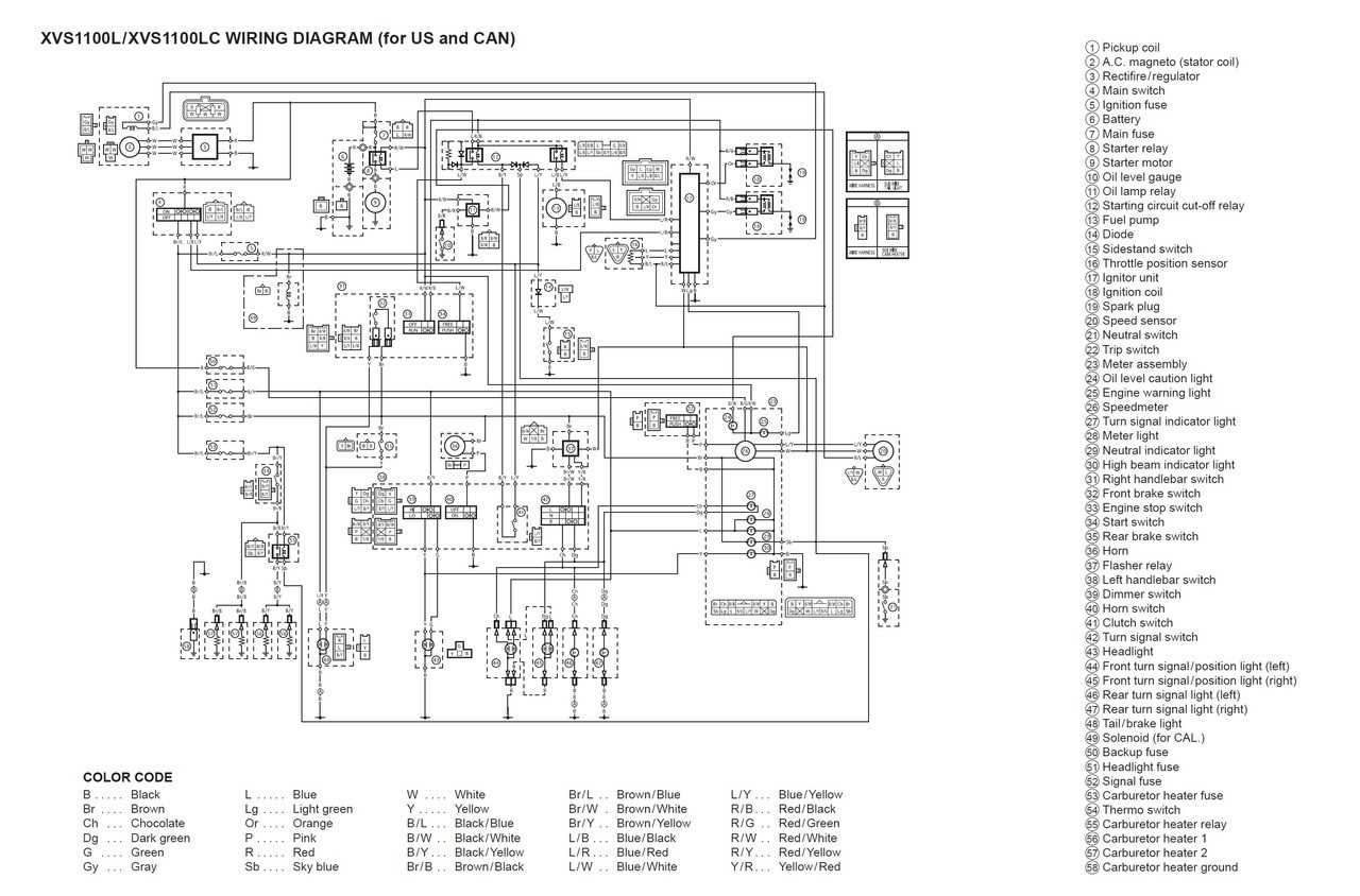 key switch ignition wiring yamaha v star 1100 wiring diagram