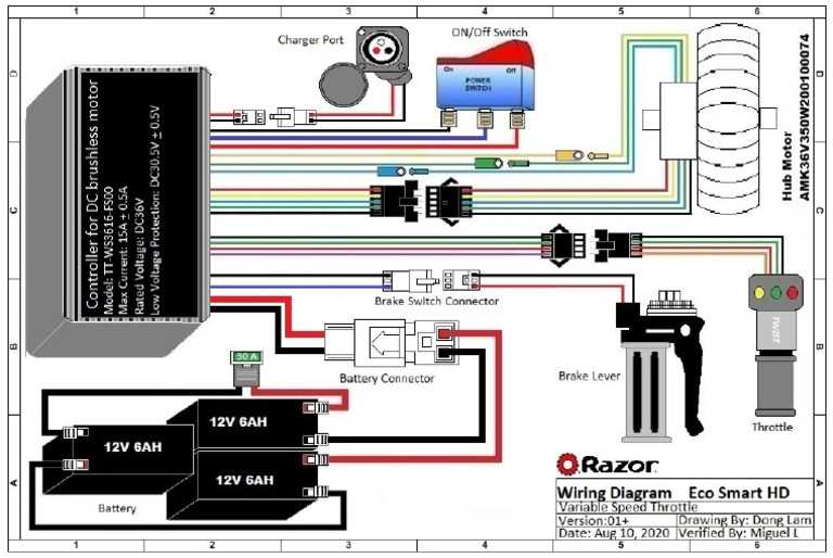 36 volt electric scooter wiring diagram