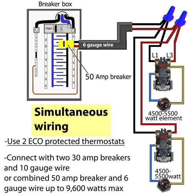 rheem electric water heater wiring diagram