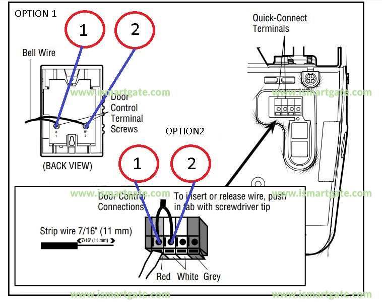 garage door opener wiring diagram