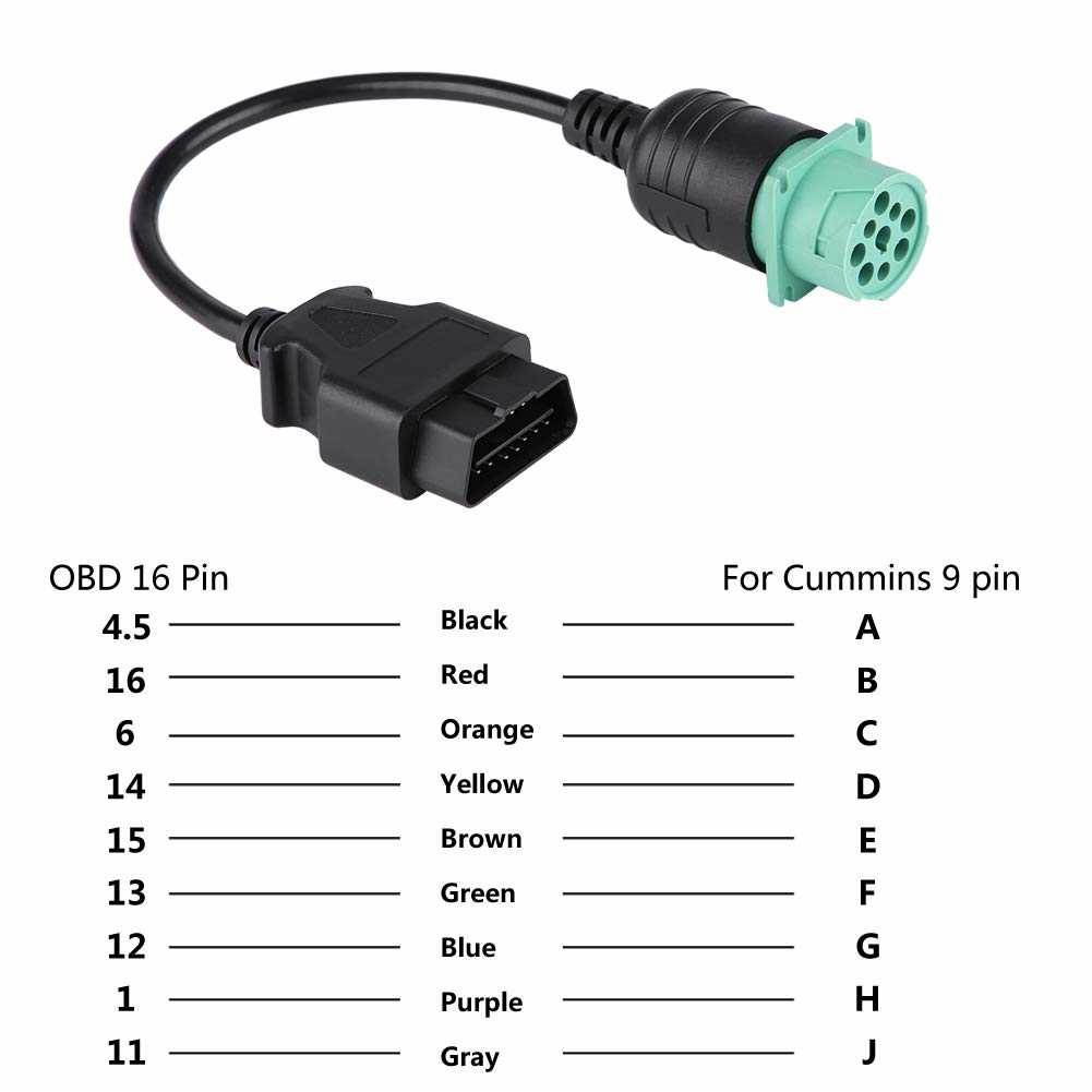 9 pin diagnostic connector wiring diagram