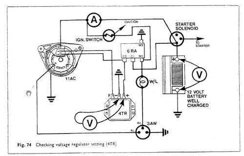 wiring diagram for tractor alternator