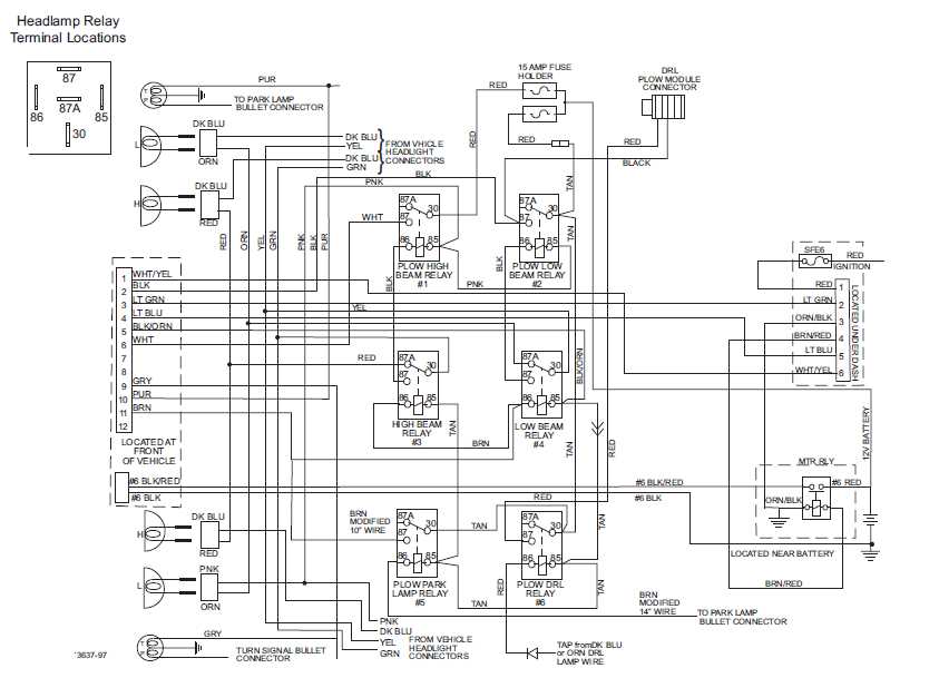 9 pin western plow wiring diagram