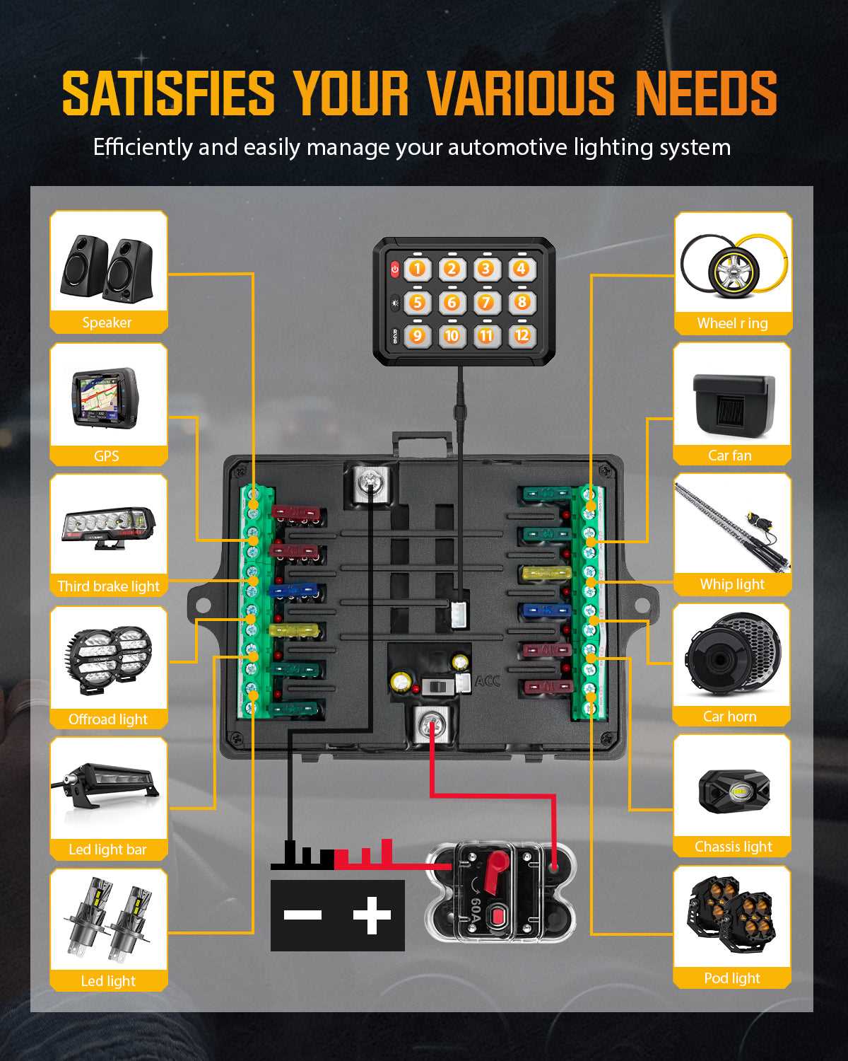 12 volt switch panel wiring diagram