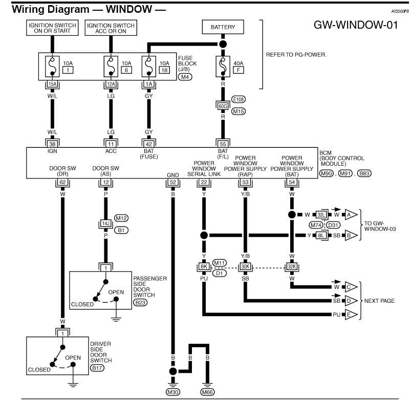 window switch wiring diagram