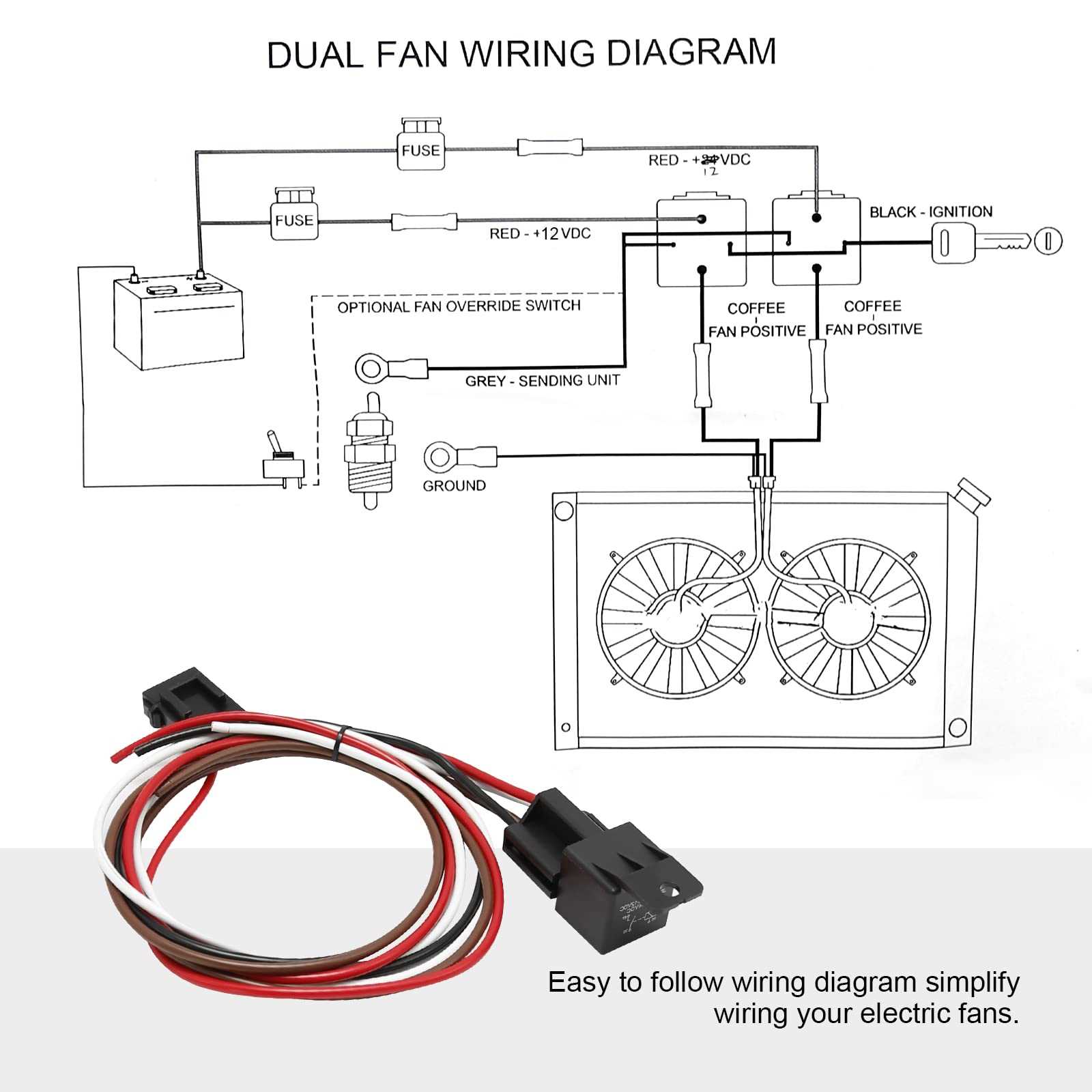 electric car fan wiring diagram