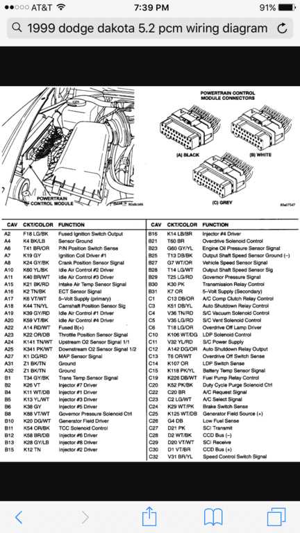 2000 dodge dakota wiring diagram