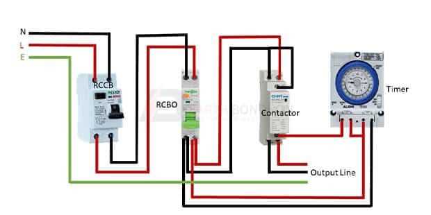 single phase lighting contactor wiring diagram