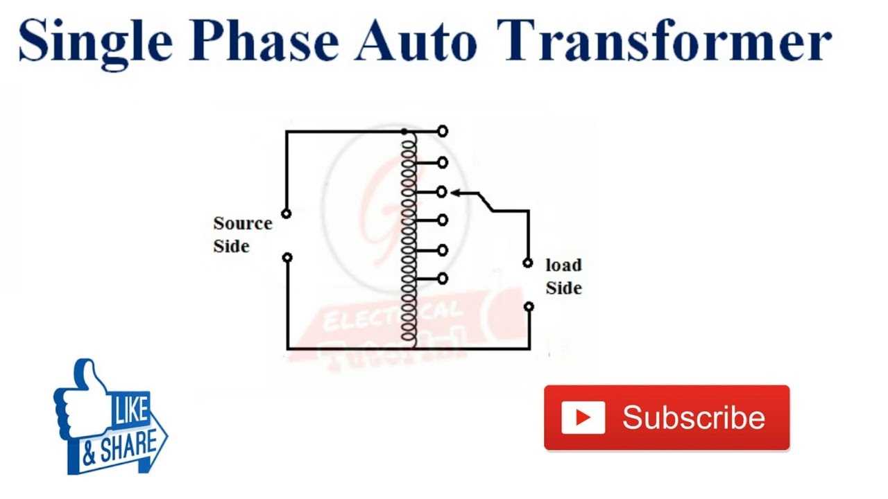 single phase transformer wiring diagram