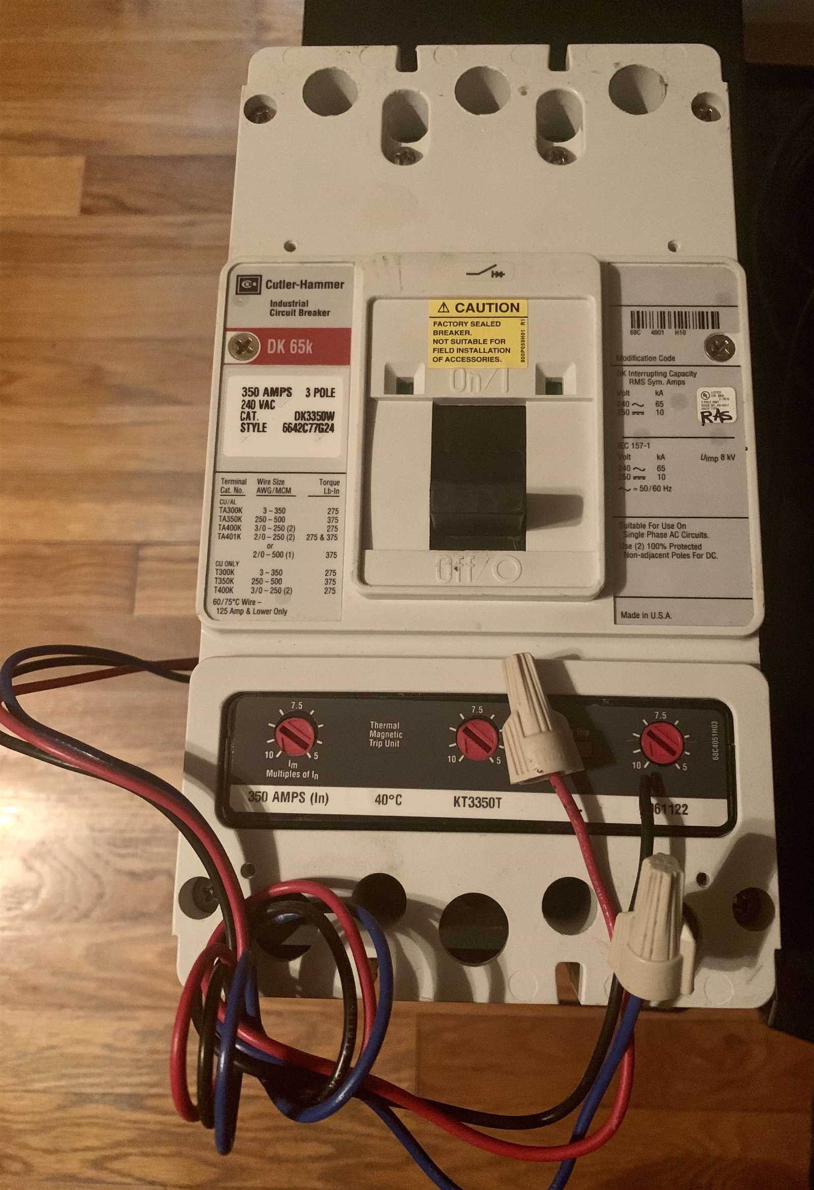 single pole shunt trip breaker wiring diagram