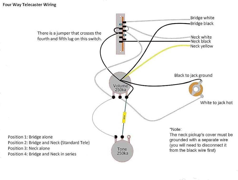 4 way telecaster wiring diagram