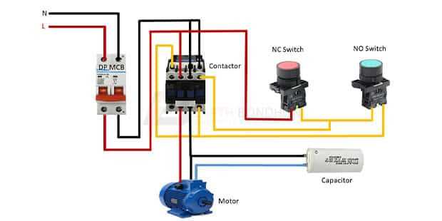 start stop wiring diagram