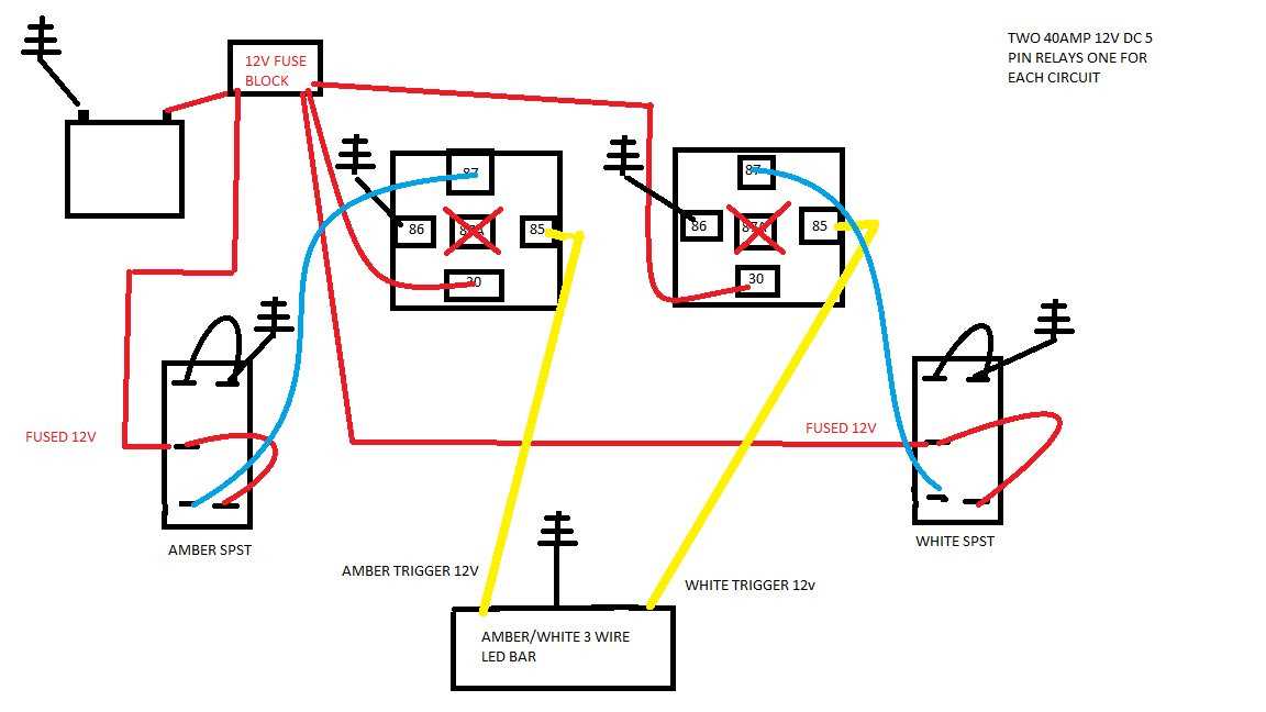 strobe light wiring diagram