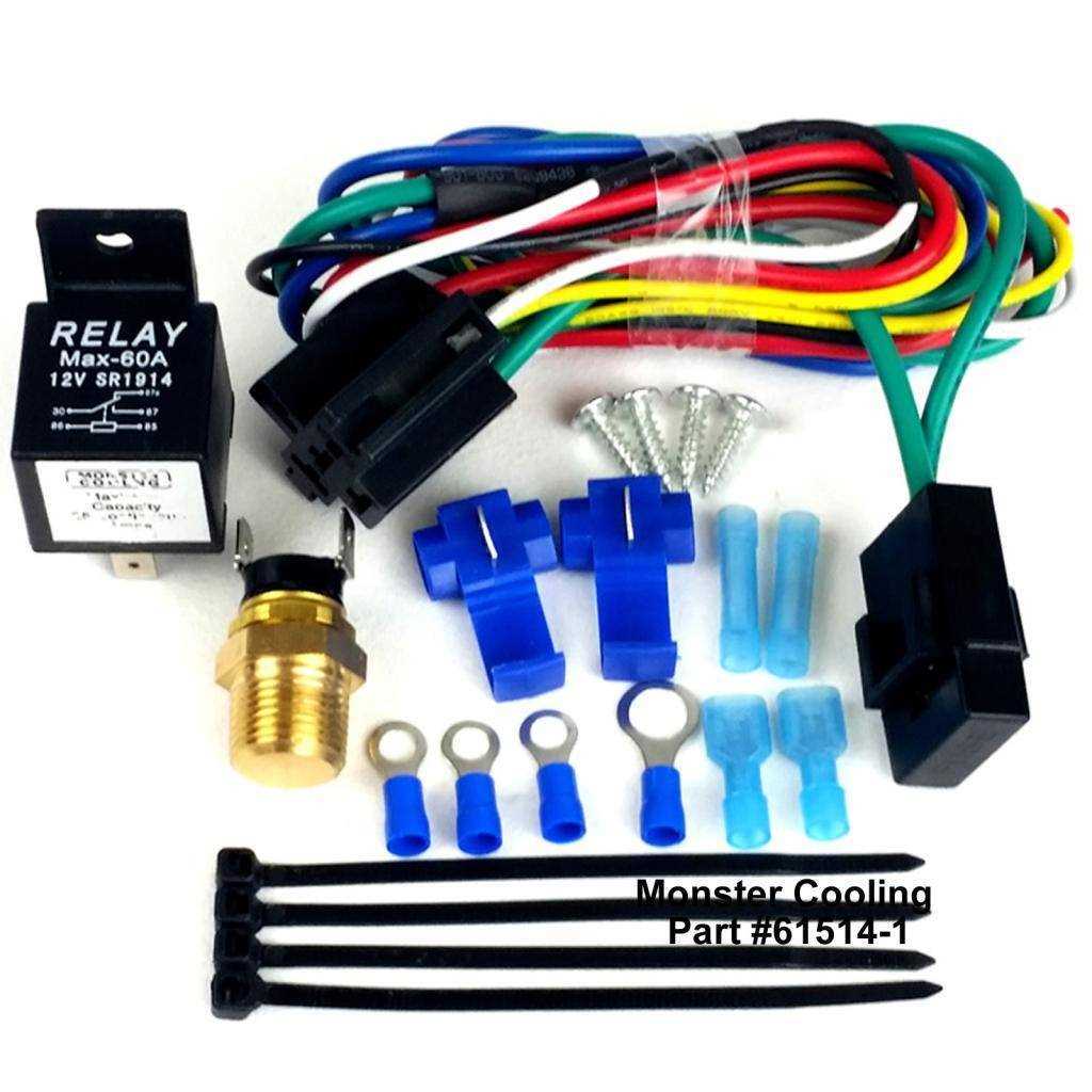 single electric fan relay wiring diagram