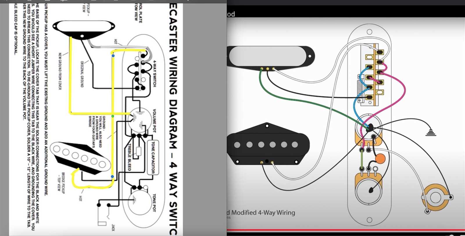 telecaster wiring diagram 3 way switch