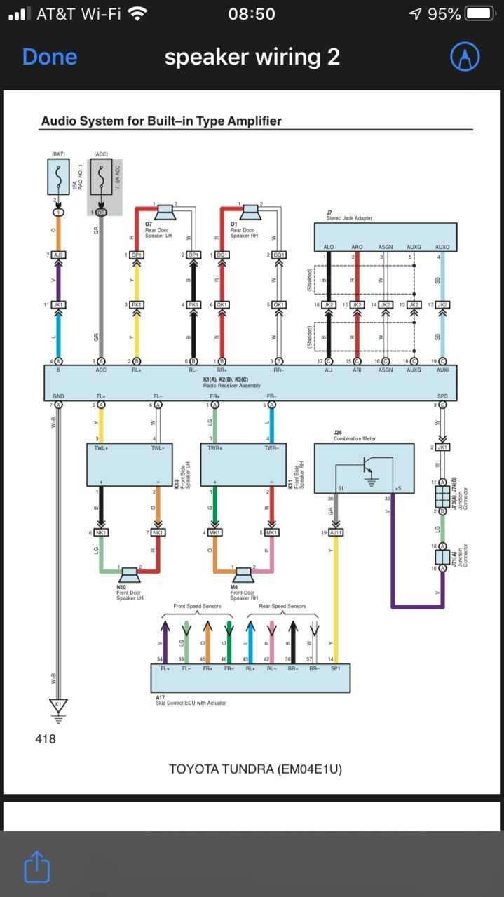 2007 toyota tundra radio wiring diagram