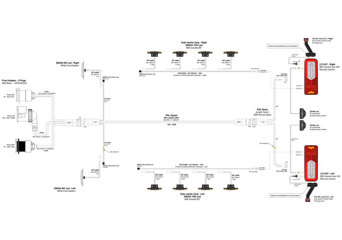 trailer marker light wiring diagram