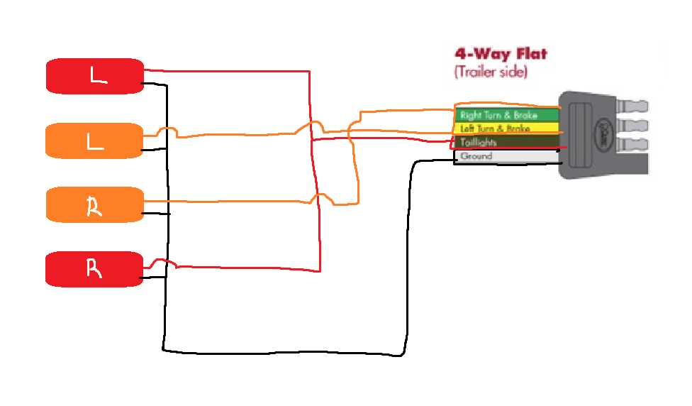 trailer tail light wiring diagram