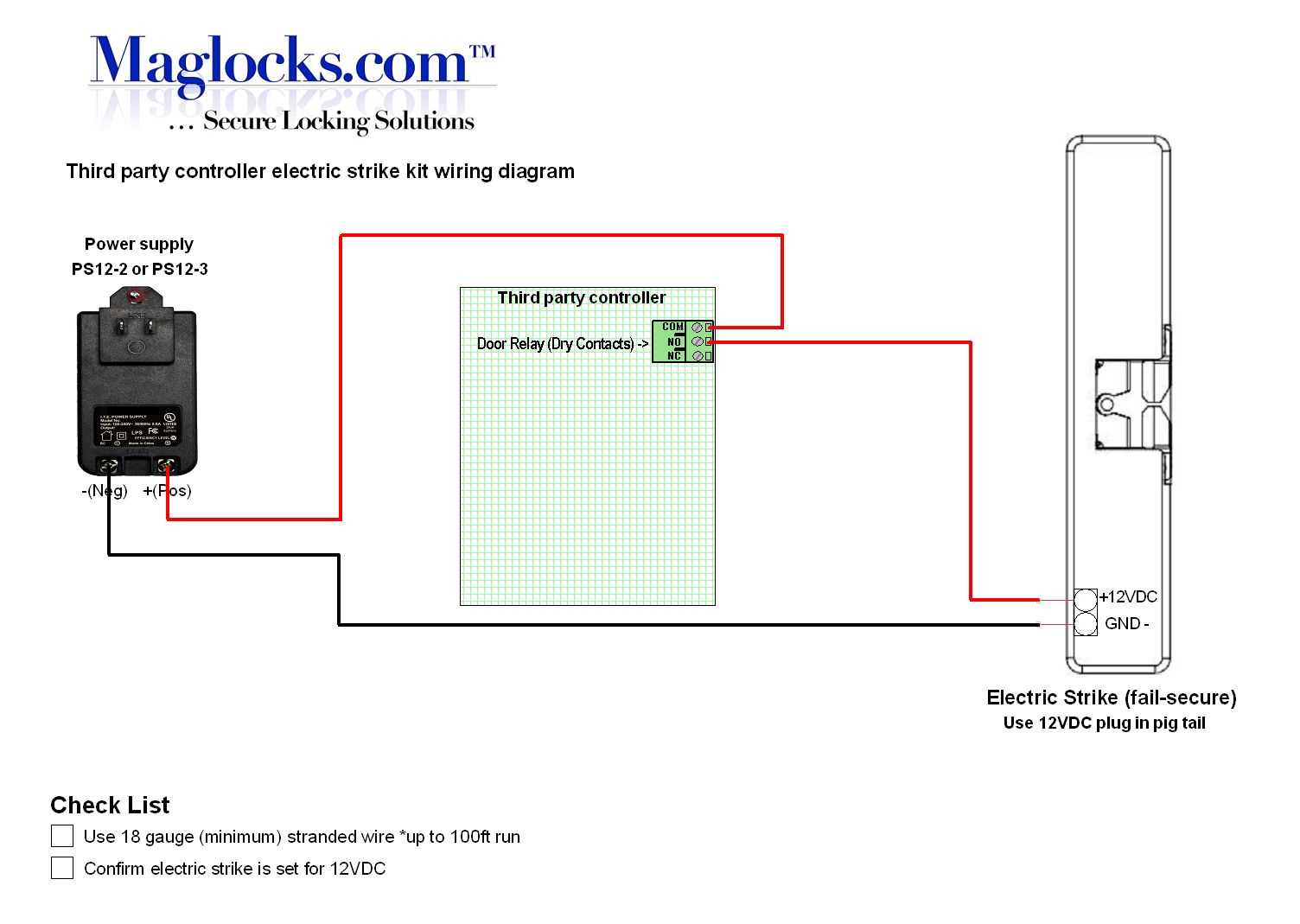 electric strike lock wiring diagram