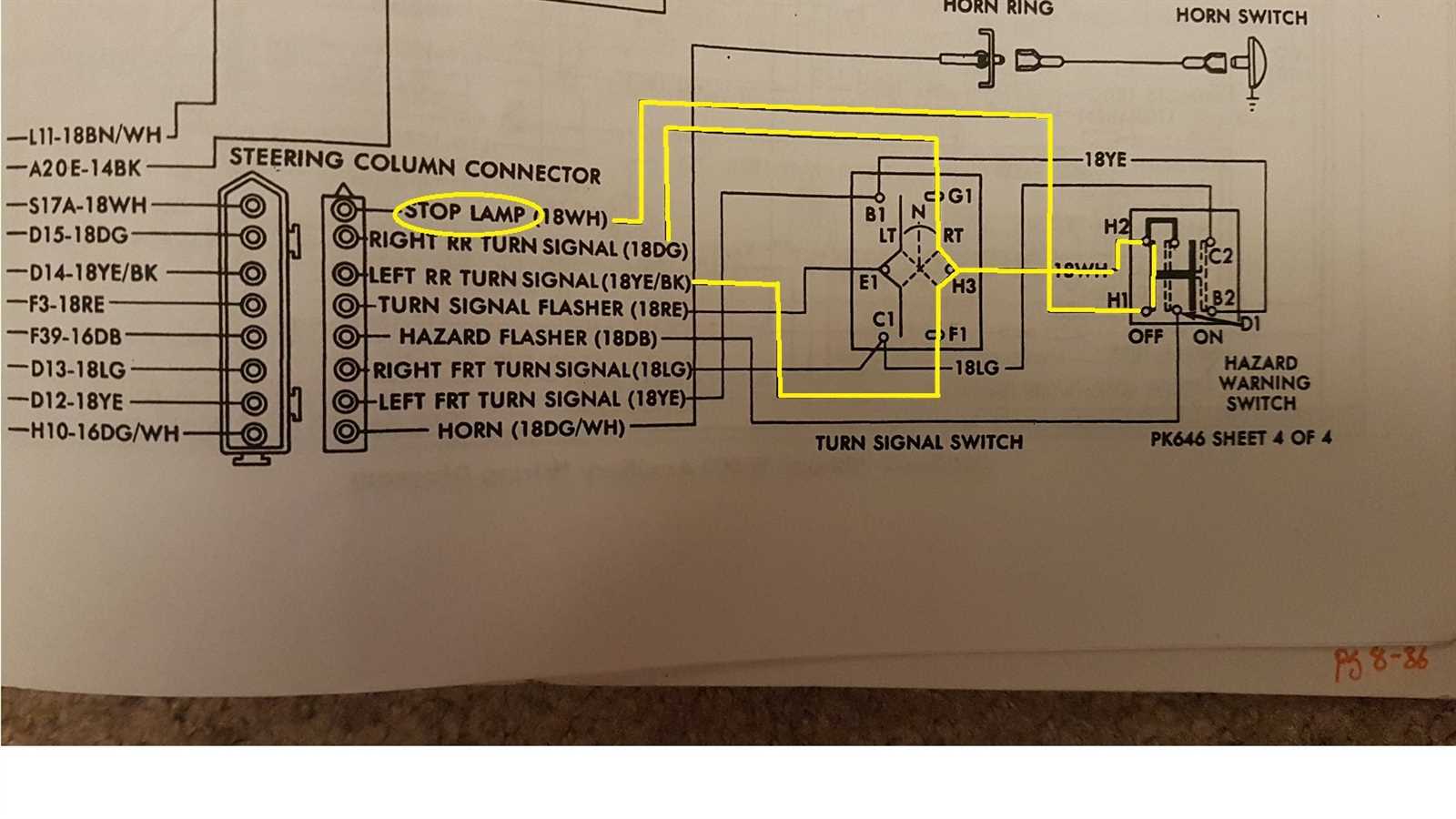 turn signal brake light wiring diagram