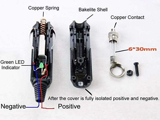 12v cigarette lighter plug wiring diagram