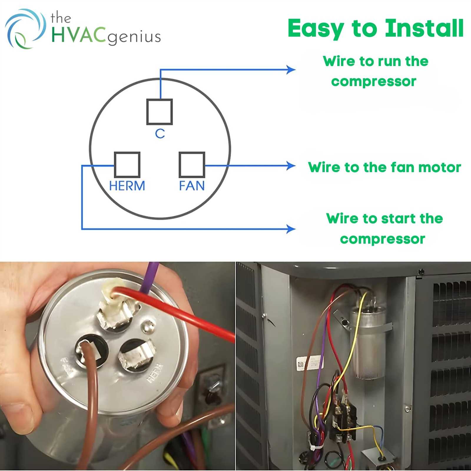 hvac capacitor wiring diagram