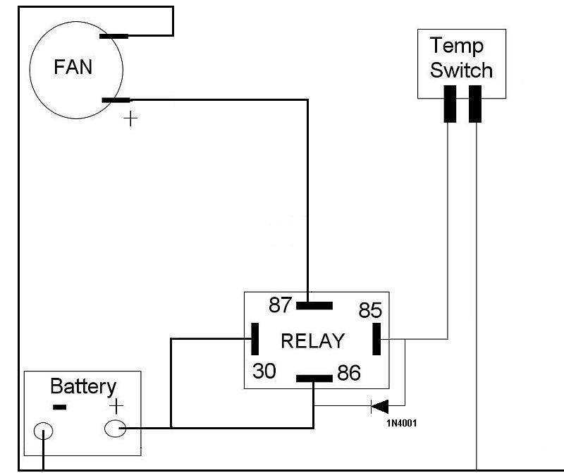 car electric fan wiring diagram