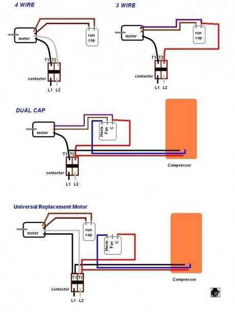 4 wire electric motor wiring diagram