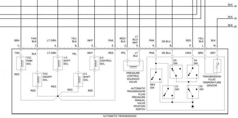 schematic 4l60e transmission wiring diagram