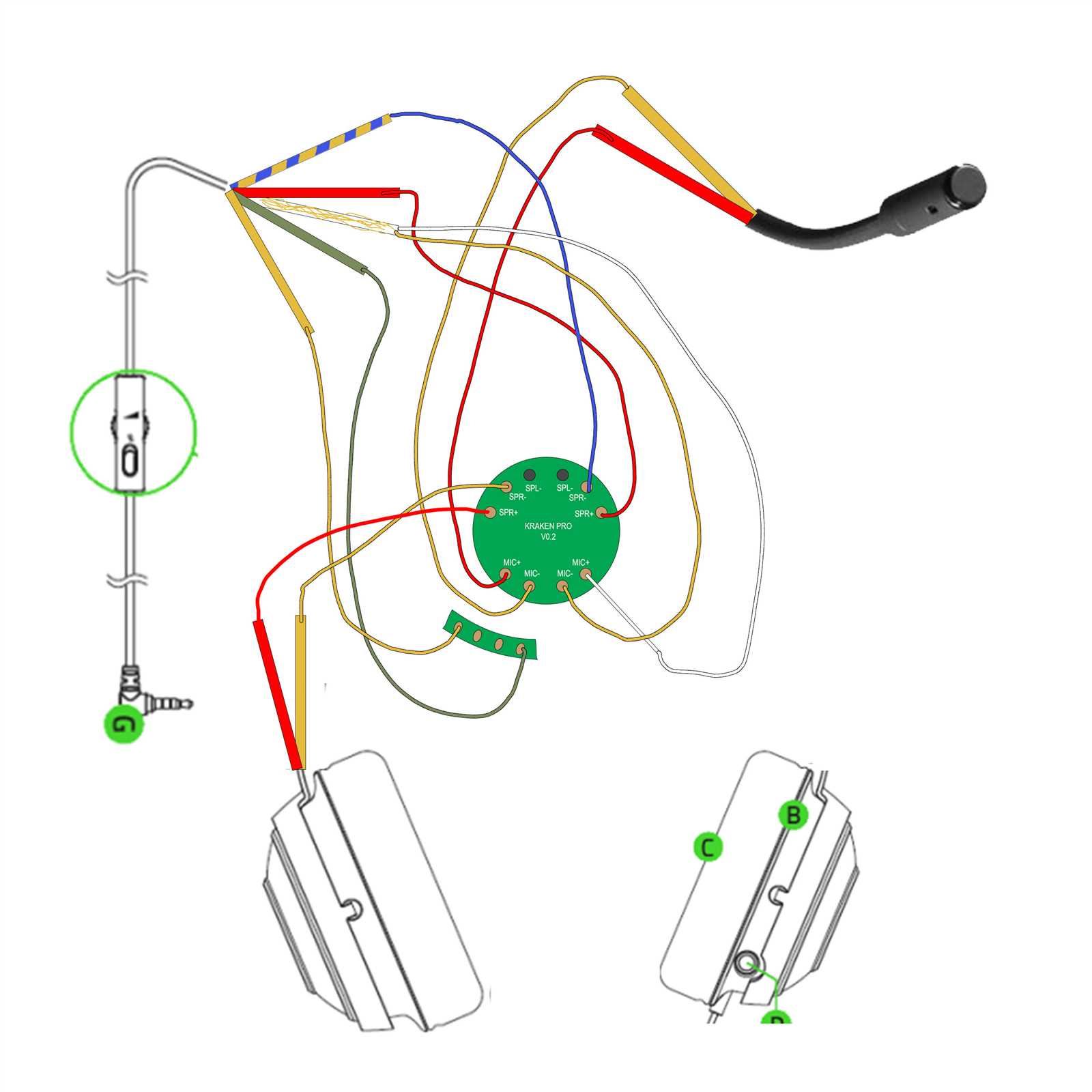 gaming headset wiring diagram