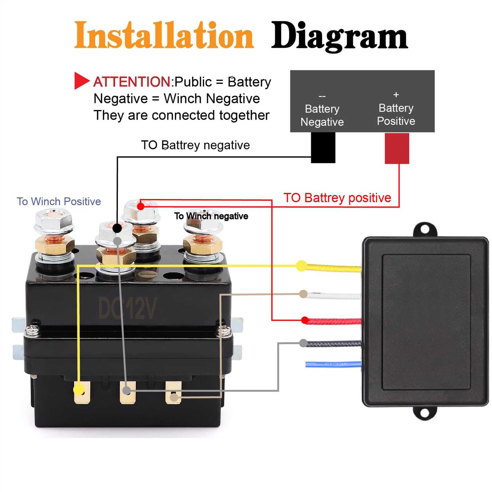 12v winch wiring diagram