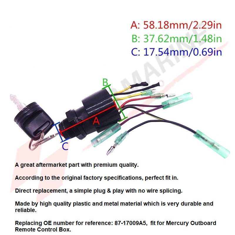 wiring diagram for ignition switch on mercury outboard